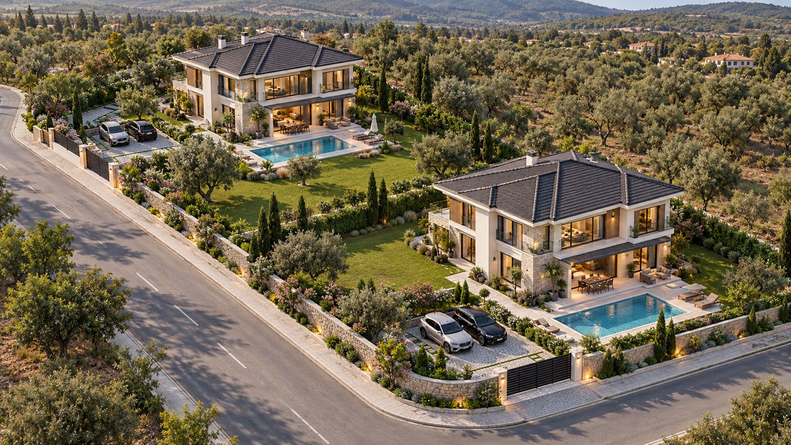 Havuzlu Müstakil Villalar | Çiniliköy, Kemalpaşa